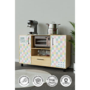 Soft Design "robusta" Kahve Köşesi Mutfak Dolabı Akçaağaç