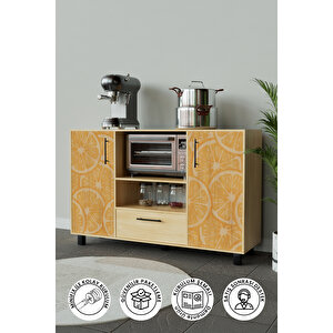Orange Pieces Design "robusta" Kahve Köşesi Mutfak Dolabı Akçaağaç