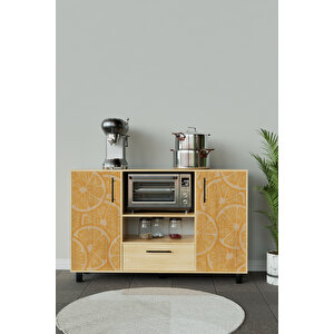 Orange Pieces Design "robusta" Kahve Köşesi Mutfak Dolabı Akçaağaç