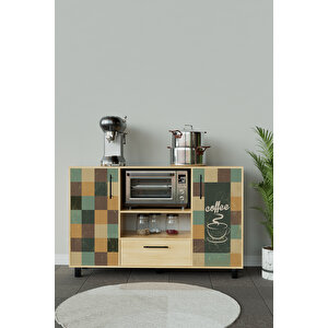 Nostalgic Design "robusta" Kahve Köşesi Mutfak Dolabı Akçaağaç