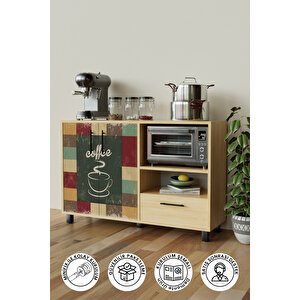 Nostalgic Design "arvien" Kahve Köşesi Mutfak Dolabı Akçaağaç