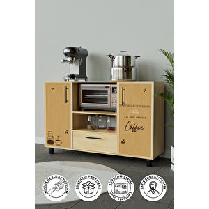 Another Coffee Design "robusta" Kahve Köşesi Mutfak Dolabı Akçaağaç