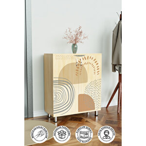 Soft Design 4 Raflı Ayakkabılık Antre Hol Çok Amaçlı Ayakkabı Dolabı