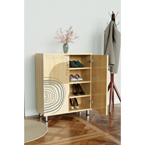 Soft Design 4 Raflı Ayakkabılık Antre Hol Çok Amaçlı Ayakkabı Dolabı