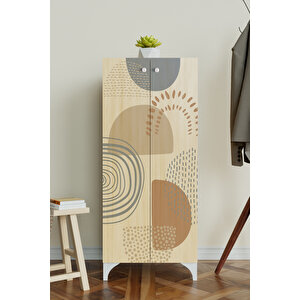 Soft Design 3 Raflı Çok Amaçlı Dolap Mutfak Salon Banyo Ofis Salon Dolabı