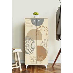 Soft Design 3 Raflı Çok Amaçlı Dolap Mutfak Salon Banyo Ofis Salon Dolabı