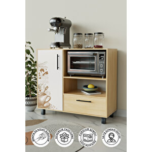 White Mocha Design "dafni" Kahve Köşesi Mutfak Dolabı