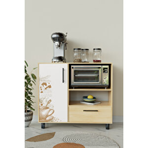 White Mocha Design "dafni" Kahve Köşesi Mutfak Dolabı