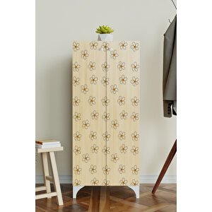 Daisy Design 3 Raflı Çok Amaçlı Dolap Mutfak Salon Banyo Ofis Salon Dolabı