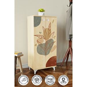 Minimal Leaf 3 Raflı Çok Amaçlı Dolap Mutfak Salon Banyo Ofis Salon Dolabı