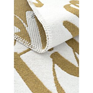 Cool Halı Perla Neo Prn 02 Beyaz Hardal Pamuklu Banyo Balkon Kilim Makinede Yıkanabilir Mutfak Kilim