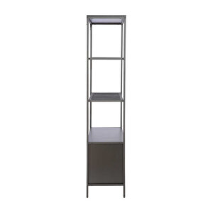 Adore Gaming Cage Metal Kitaplık - Siyah 80x177x36 Cm
