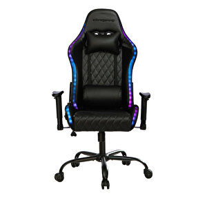 Adore Gaming Prime-x Pofesyonel Oyuncu - Siyah Suni Deri 69x119.5-130x76 Cm