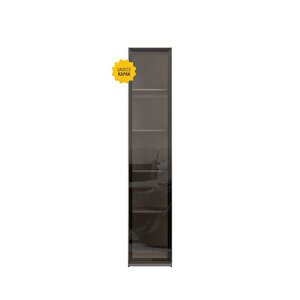 Milano Gardırop Tek Cam Kapak - Bronz Cam 90x218x2 Cm