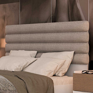 Milano Çift Kişilik Karyola - Vizon/zebra 166x120x205 Cm
