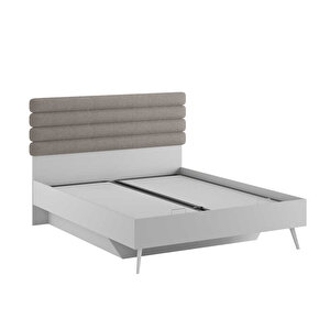 Milano Çift Kişilik Karyola - Vizon/zebra 166x120x205 Cm