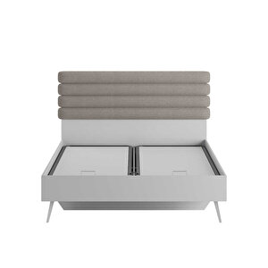 Milano Çift Kişilik Karyola - Vizon/zebra 166x120x205 Cm
