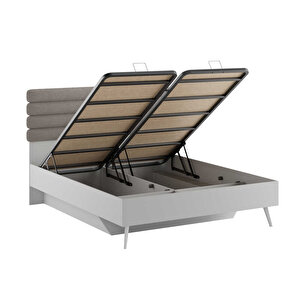 Milano Çift Kişilik Karyola - Vizon/zebra 166x120x205 Cm