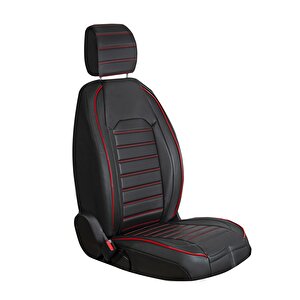 Volkswagen Jetta Mk 6 2011-2013 Deri Oto Koltuk Kılıfı Ön Arka Set Giydirme Model Siyah Kırmızı Original Model
