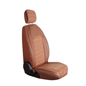 Renault Symbol Deri Oto Koltuk Kılıfı Ön Arka Set Giydirme Model Tarçın Original Model