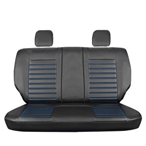Mitsubishi Carisma Deri Oto Koltuk Kılıfı Ön Arka Set Giydirme Model Siyah Mavi Original Model