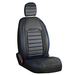 Mitsubishi Carisma Deri Oto Koltuk Kılıfı Ön Arka Set Giydirme Model Siyah Mavi Original Model