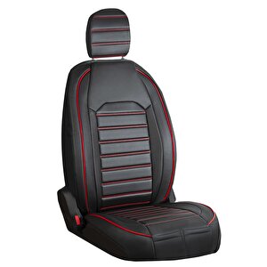 Suzuki Swift 2018-2025 Deri Oto Koltuk Kılıfı Ön Arka Set Giydirme Model Siyah Kırmızı Original Model