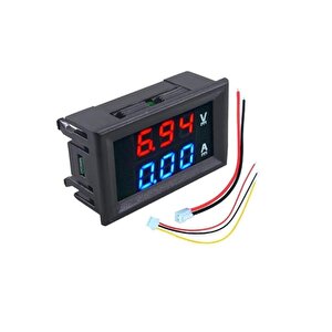 Dijital Voltmetre Dijital Ampermetre Dc 100v 10a Gerilim Akım