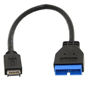5076 Usb 3.1 Type-e Male To Usb 3.0 19 20 Pin Dişi Uzatma Kablosu