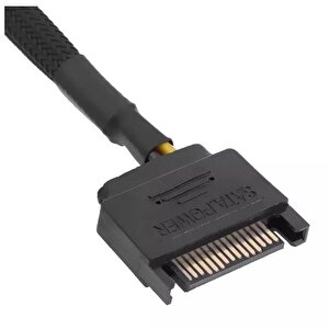 4598 Sata Power To Fan Çevirici 4 Port Y Pin Pwm Çoklayıcı Splitter Fan Kablosu