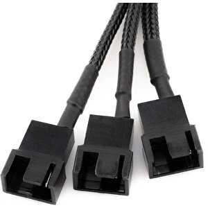 4597 Sata Power To Fan Çevirici 3 Port Y Pin Pwm Çoklayıcı Splitter Fan Kablosu