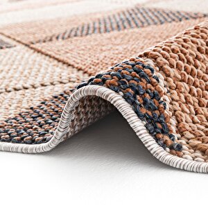 Cool Halı Bress 1405 Sarı Kolay Kullanım Hav Toz Vermez Hasır Dokulu Bukle Örgü Modern Desen Halı