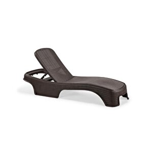 Sy-2536 Kahverengi Brezza Royal Rattan Lüks Şezlong 2'li Set