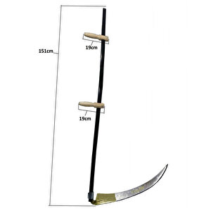 Günaş Komple Tırpan - Metal Saplı 6 Parça Set - Ahşap Elcik 65 Cm Tdrtr
