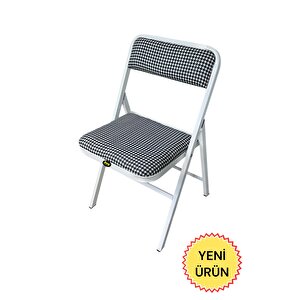 Hey Katlanır Kamp Sadalyesi Piknik Sandalyesi Kazayağı Beyaz