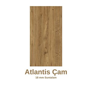 2 Kapaklı L Çok Amaçlı Banyo Dolabı Çam