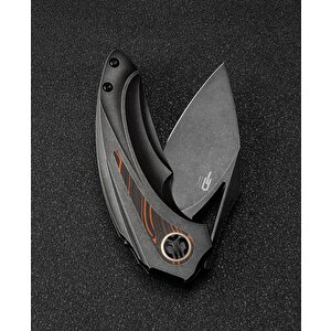 Bestech Nuke Bt2107e Titanyum+siyah Turuncu G10 Sap M390 Çelik Çakı