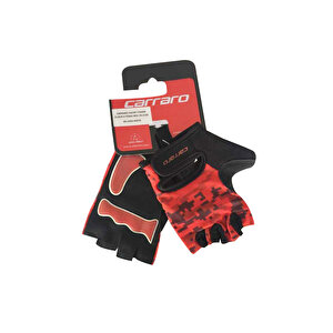 Carraro 5-8 Yaş Çocuk Bisiklet Eldiveni Kırmızı
