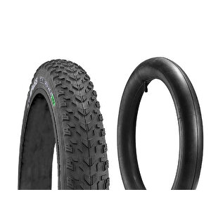 Compass 20x4.00 3mm Zırhlı 1 İç+1 Dış Fat Bike Lastik Seti