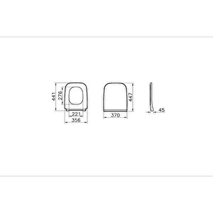 Vitra İntegra Square Rim-ex Asma Klozet + Slim Duroplast Yavaş Kapak + Gömme Rezervuar  Set
