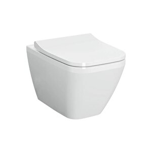 Vitra İntegra Square Rim-ex Asma Klozet + Slim Duroplast Yavaş Kapak + Gömme Rezervuar  Set