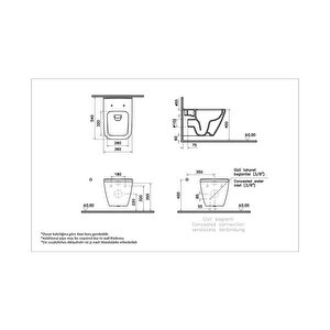 Vitra İntegra Square Rim-ex Asma Klozet + Slim Duroplast Yavaş Kapak + Gömme Rezervuar  Set