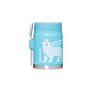 The Wild İmagination Vakumlu Çocuk Yemek Termosu Bebe Mavisi 410 Ml