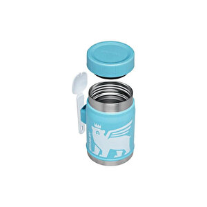 The Wild İmagination Vakumlu Çocuk Yemek Termosu Bebe Mavisi 410 Ml