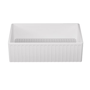 Quarter Serami̇k Evi̇ye Live Dekorlu Eviye 76 Cm Parlak Beyaz Si̇fon Hedi̇ye