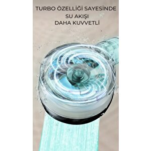 Isıya Göre Renk Değiştiren Ultra Tazyikli Su Tasarruflu Kireç Önleyici Özellikli Duş Başlığı