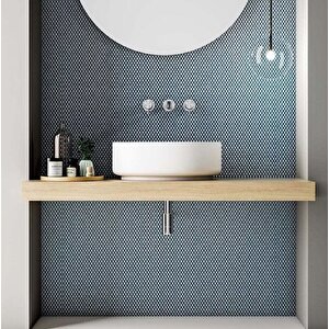 Modern Banyo Tezgahı- Çanak Banyo Tezgahı- Ahşap Banyo Tezgahı-60cm Meşe