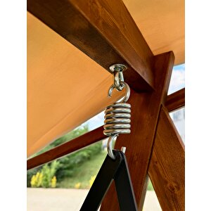 Riva 2100 3 Kişilik Ahşap Bahçe, Balkon, Teras Salıncağı