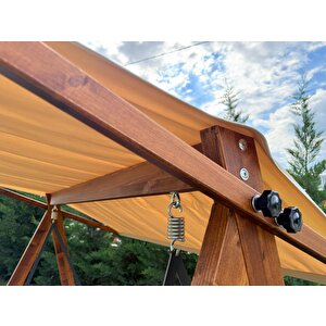 Riva 2100 3 Kişilik Ahşap Bahçe, Balkon, Teras Salıncağı