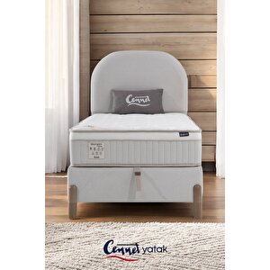 Bohem Plus Tek Kişilik Uyku Seti – Pocket Yaylı Yatak, Sandıklı Baza, Başlık3 Lü Set 120x200 cm